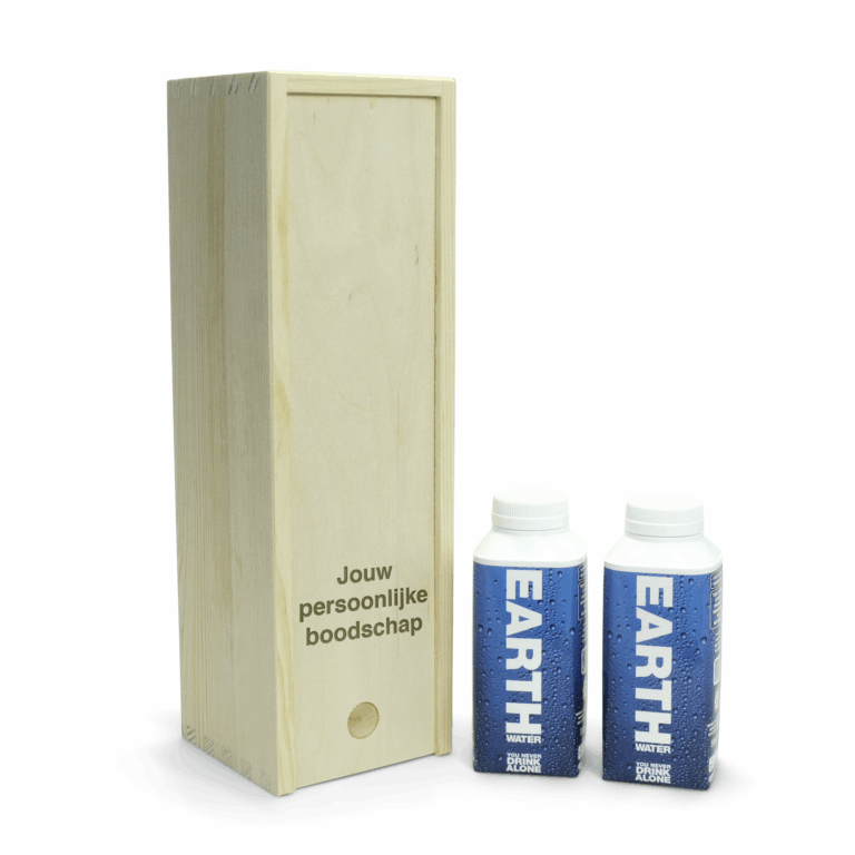 Cadeaubox met boodschap & Earth Water
