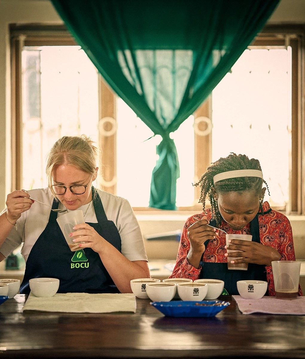 Mobiele koffiebar met barista