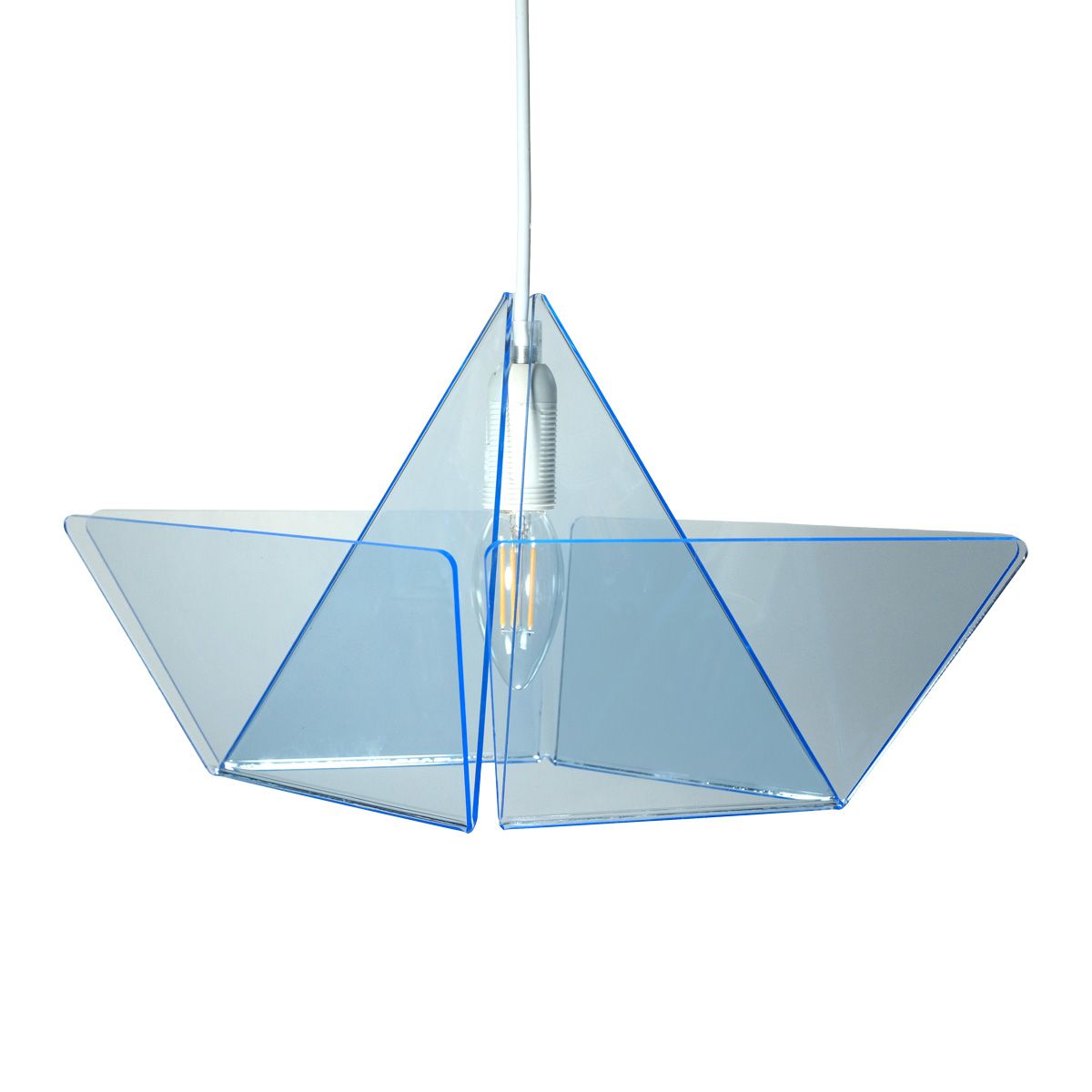 Lamp Schuitje Varen - Fluor Blauw