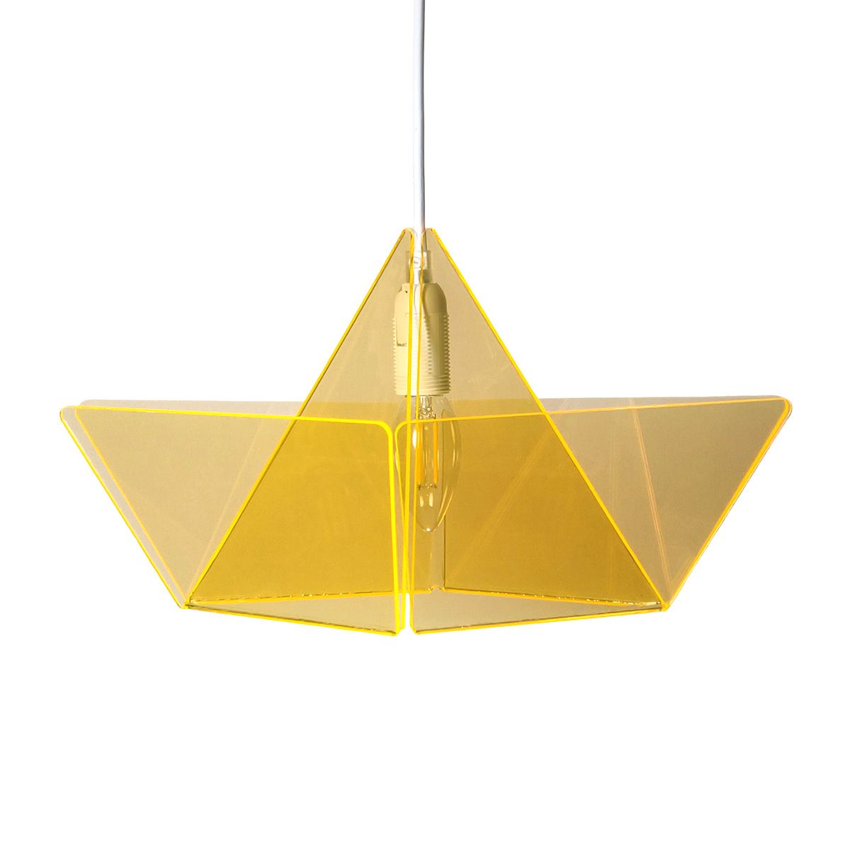 Lamp Schuitje Varen - Fluor Geel