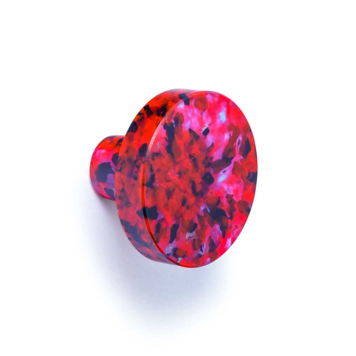 RE/CRE8 Wandknop – Fluor Roze/Zwart